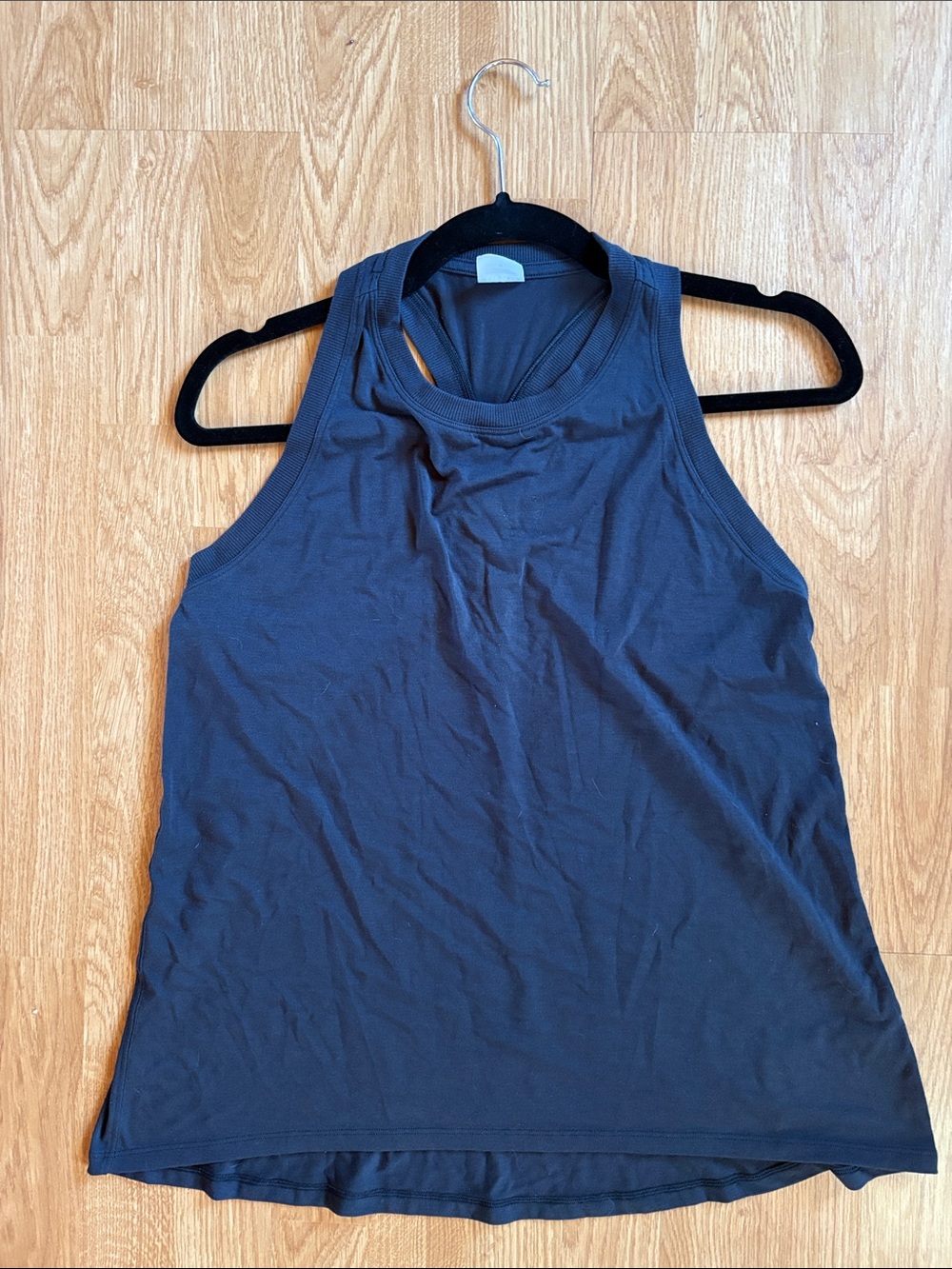Athleta Navy High-Neck Racerback Tank